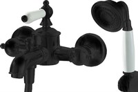 Смеситель для ванны Bravat ART BLACK короткий излив, черный (F675109BM-B) F675109BM-B