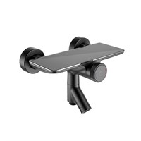 Смеситель для ванны IDDIS Shelfy с управлением Push Control, черный матовый (SHEBLBTi02WA) SHEBLBTi02WA
