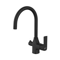 Смеситель Lemark Ursus LM7261BL для кухонной мойки под фильтр, цвет черный LM7261BL