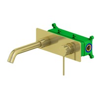 Смеситель для раковины встроенный Timo Saona (2371/17SM) золото матовое 2371/17SM