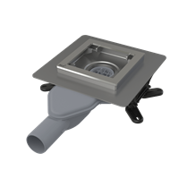 Сливной трап AlcaPlast APV110 из нержавеющей стали экстра низкий 130x130 (APV110) APV110