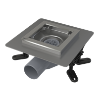 Сливной трап AlcaPlast APV120 из нержавеющей стали низкий 130x130 (APV120) APV120