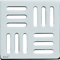 Дизайн решетка 102 x 102 x 5 латунь – хром AlcaPlast MPV001 MPV001