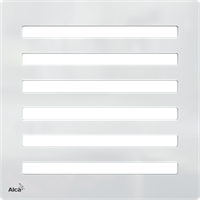 Дизайн решетка 102 x 102 x 5 латунь – хром AlcaPlast MPV003 MPV003