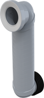 Колено стока 90/110 Slim AlcaPlast MS906 MS906