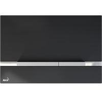 Кнопки смыва AlcaPlast FLAT STRIPE GLASS BLACK STRIPE-GL1204 STRIPE-GL1204