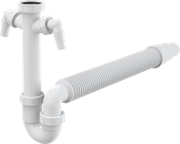 Сифон для мойки AlcaPlast A84-DN50/40 A84-DN50/40