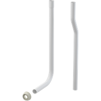 Водосливная труба 32 мм, состоящая из двух частей + прокладка гофрированная AlcaPlast A95