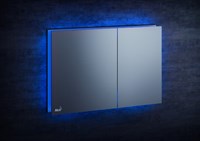 Кнопки смыва AlcaPlast FLAT ALUNOX-ILLUMINATED AIR с подсветкой металл-матовый, цвет голубой AIR LIGHT-BLUE