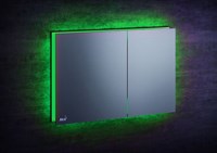 Кнопки смыва AlcaPlast FLAT ALUNOX-ILLUMINATED AIR с подсветкой металл-матовый, цвет зеленый AIR LIGHT-GREEN