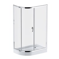 Душевой уголок AM.PM Like Solo Slide 120х80 W83G-302U120CT профиль, Хром глянцевый стекло прозрачное W83G-302U120CT