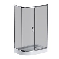 Душевой уголок AM.PM Like Solo Slide 120х80 W83G-302U120CG профиль, Хром глянцевый стекло тонированное W83G-302U120CG