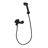 Смеситель для ванны короткий излив Bravat Drop, черный (F64898BM-B) F64898BM-B