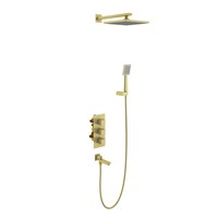 Душевая система встроенная с термостатом Timo Tetra-thermo (SX-0199/17SM) золото матовое SX-0199/17SM