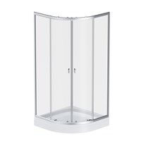 Душевой уголок AM.PM X-Joy Twin Slide 90x90 W88E-205-090MT с поддоном профиль матовый Хром стекло прозрачное W88E-205-090MT