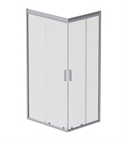 Душевой уголок AM.PM Gem 100х80 W90G-404-100280-MT профиль, Хром матовый стекло прозрачное W90G-404-100280-MT