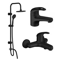 Душевая система Dorff Comfort D4098030BL Черная матовая D4098030BL