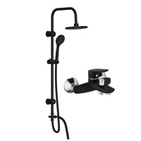 Душевая система Dorff Comfort D0708010BL Черный, Хром D0708010BL