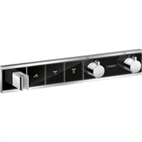Смеситель для душа Hansgrohe RainSelect 15356600 с термостатом Хром Черный 15356600