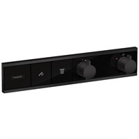 Смеситель для душа Hansgrohe RainSelect 15380670 с термостатом Черный матовый 15380670