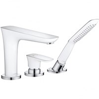 Смеситель на борт ванны Hansgrohe PuraVida 15432400 Хром Белый 15432400