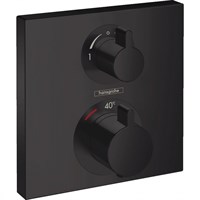 Смеситель для душа Hansgrohe Ecostat Square 15714670 с термостатом Черный матовый 15714670
