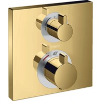 Смеситель для душа Hansgrohe Ecostat Square 15714990 с термостатом Золотой полированный 15714990
