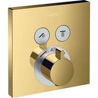 Смеситель для душа Hansgrohe ShowerSelect 15763990 с термостатом Полированное золото 15763990
