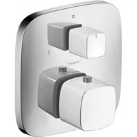 Смеситель для душа Hansgrohe PuraVida 15771400 с термостатом Хром Белый 15771400