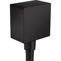Шланговое подсоединение Hansgrohe Fixfit Square 26455670 с клапаном обратного тока Черное 26455670