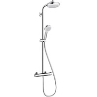 Душевая система Hansgrohe Crometta 27264400 с термостатом Хром Белая 27264400