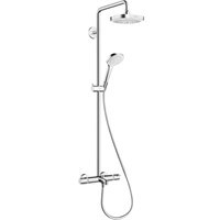 Душевая система Hansgrohe Croma Select E 27352400 с термостатом Хром Белая