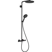 Душевая система Hansgrohe Raindance Select S Showerpipe 27633670 с термостатом Черный матовый 27633670