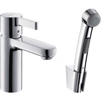 Смеситель для раковины Hansgrohe Metris S 31160000 с гигиеническим душем Хром