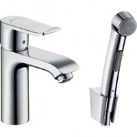Смеситель для раковины Hansgrohe Metris 31285000 с гигиеническим душем Хром 31285000