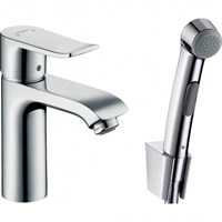 Смеситель для раковины Hansgrohe Metris 31285000 с гигиеническим душем Хром