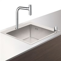 Кухонная мойка Hansgrohe C71-F450-06 43201000 со смесителем Хром 43201000