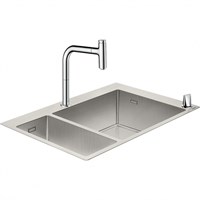 Кухонная мойка Hansgrohe C71-F655-09 43206000 со смесителем Хром 43206000