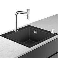Кухонная мойка Hansgrohe C51-F450-06 43217000 со смесителем Хром 43217000