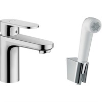 Смеситель для раковины Hansgrohe Vernis Blend 71215000 с гигиеническим душем Хром 71215000