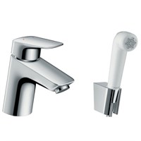 Смеситель для раковины Hansgrohe Logis 71290000 с гигиеническим душем Хром