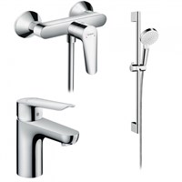 Комплект смесителей Hansgrohe SET Logis E 100 (d) Хром