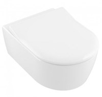 Унитаз подвесной Villeroy & Boch Avento 5656RSR1 с сиденьем микролифт, альпийский белый 5656RSR1