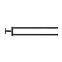 Полотенцедержатель  Duravit Starck T 0099414600 46.5 двойной, черный матовый 99414600