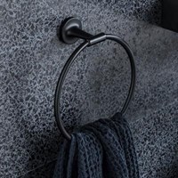 Полотенцедержатель  Duravit Starck T 0099474600 кольцо, черный матовый 99474600