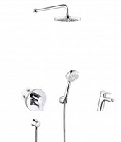 Комплект смесителей с душем KLUDI Pure and Easy (376300565) хром 376300565