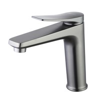 Смеситель для раковины Lemark Bronx LM3737GM, с донным клапаном, графит LM3737GM