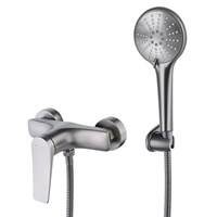 Смеситель Lemark Bronx LM3703GM для душа с душевым гарнитуром, графит LM3703GM