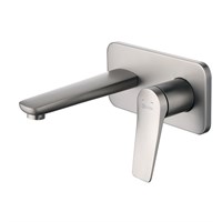Смеситель для раковины Lemark Bronx LM3726GM, с донным клапаном, графит LM3726GM