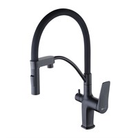 Смеситель Lemark Bronx LM3761BL, для кухни с подключением к фильтру с питьевой водой, черный LM3761BL